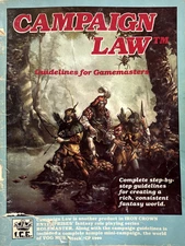 I.C.E. Iron Crown Enterprises CAMPAIGN LAW Fantasy Rolemaster System CP-1900