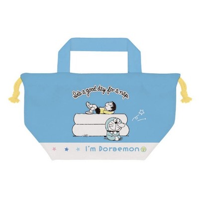 I'm Doraemon Drawstring bag with gusset CMKC1-IDR H16.5 × W28.5 × D12cm