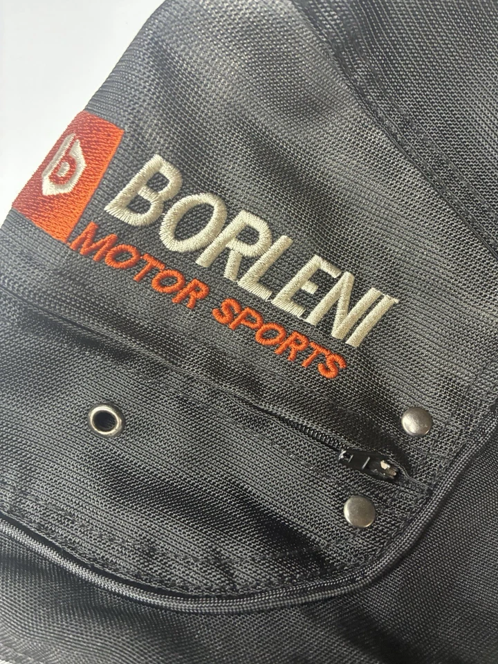 Chaqueta de equitación Borleni Motor Sports para hombre - gris/negro equipo de motocicleta  Foto 2 de 4