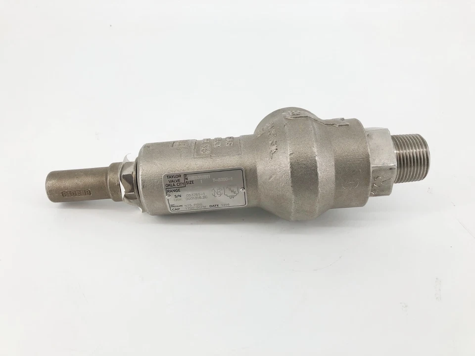 New Taylor Valve T-8200-1 Safety Relief Valve 1" 475PSI Set 82E6351511 - No Box - Image 4 of 4