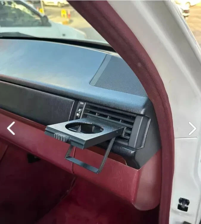 FOR MERCEDES W124 CUP HOLDERS 2 PIECES Grill Ventilation Inner Part Black - Image 4 of 4