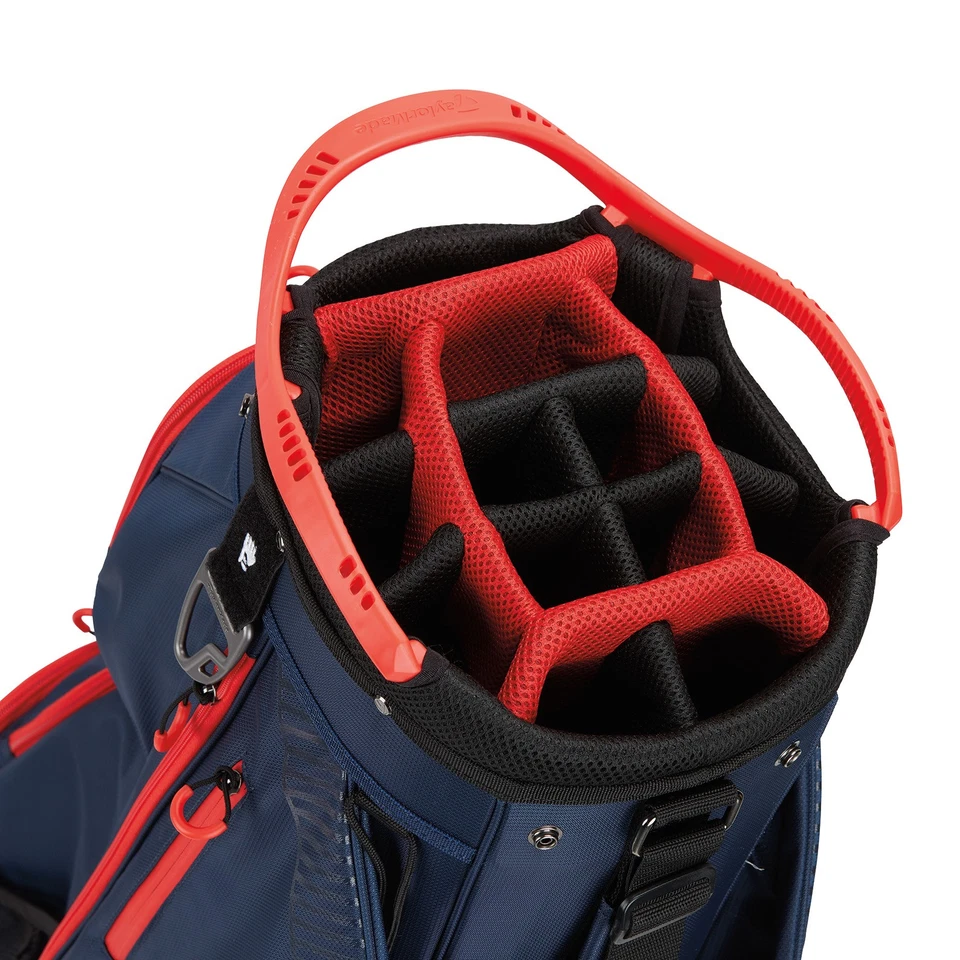 TaylorMade Pro 2023 Navy Red Cart Golf Bag - Image 3 of 4