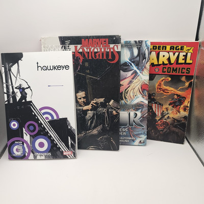 Marvel Comics Miscellaneous Bundle of 4 Golden Age Hawkeye Thor Marvel Knights