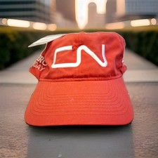 CN-Canadian National Railway-Zero Today-RED Adjustable Hat/Cap-NWT