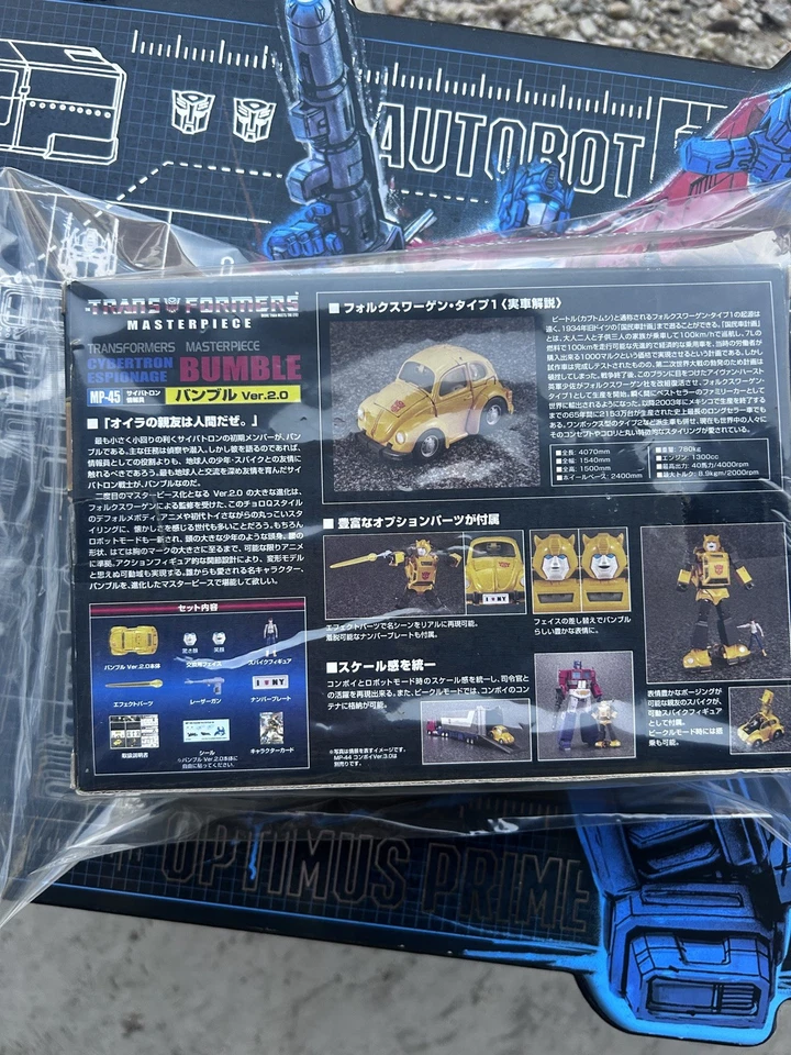 Transformers Obra Maestra MP-45 Bumblebee Versión 2.0 Bumble Auténtico Sin usar, en caja original EE. UU. Foto 3 de 4