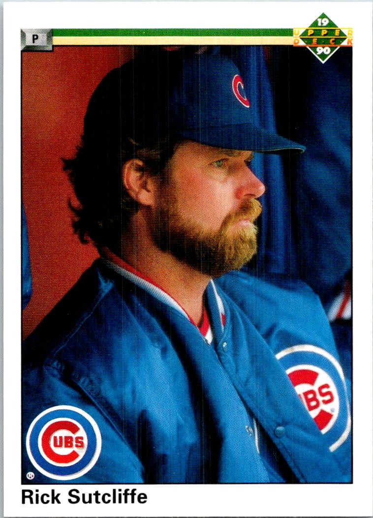 1990 Upper Deck #109b Rick Sutcliffe