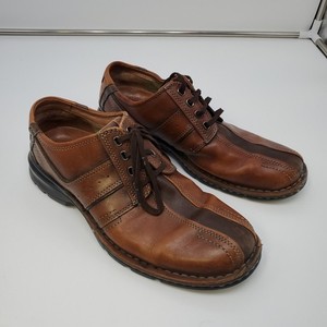 Clarks Touareg Vibe Men\'s 11M Oxford Shoe Brown Leather Casual Office Excellent Clarks - Brandclub - Clarks Men main image 2