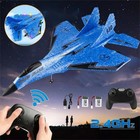 RC Flugzeug LED 2,4G Fernbedienung Kämpfer RTF Flugzeug Spielzeug für Anfänger