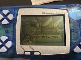 WonderSwan Console Skeleton Blue CIB Complete Free Game US SELLER