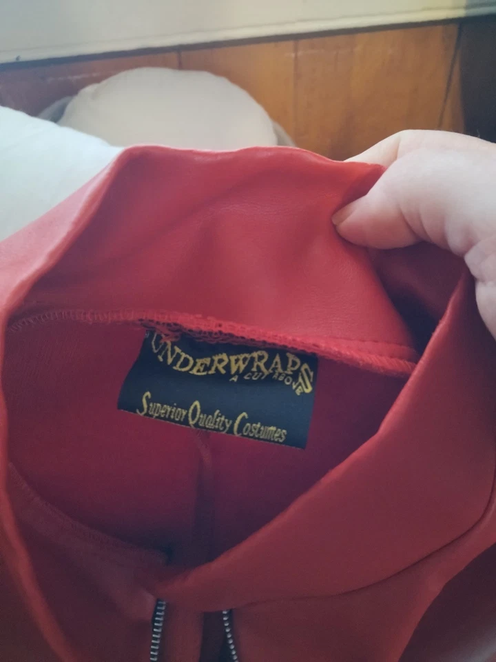 Michael Jackson Beat It Chaqueta Roja Vestir Halloween De lujo Adulto Disfraz Peluca Foto 3 de 4