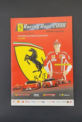 Ferrari Racing Days 2008 Nürburgring Offizielles Programmheft