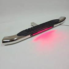 36l 2 Receiver Tow Hitch Bar 4 Oval Curved Chrome Wled Brake Light Universal 36l 2 Receiver Tow Hitch Bar 4 Oval Curved Chrome Wled Brake Light Universal