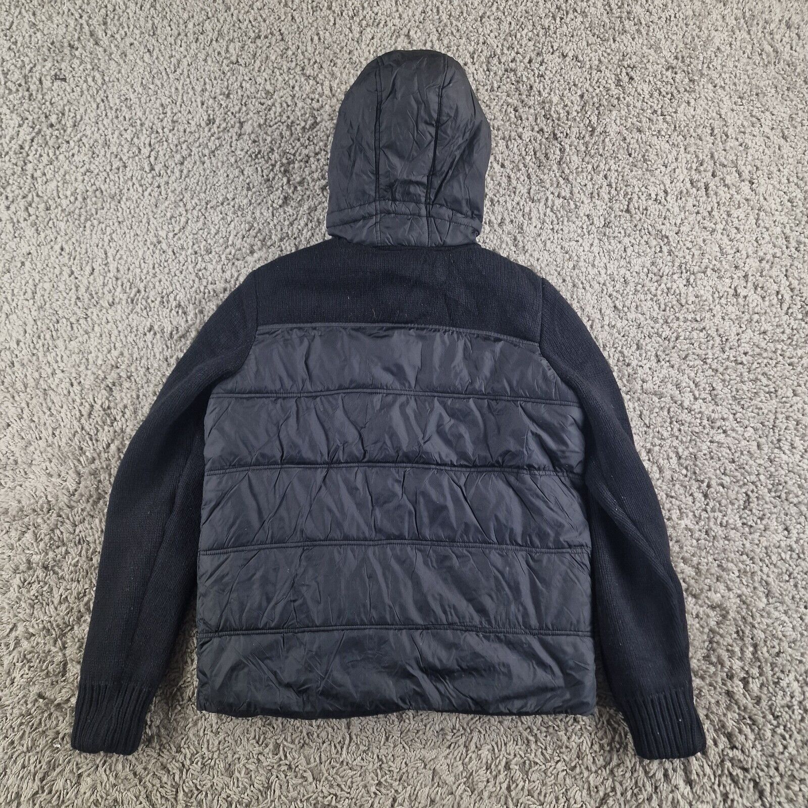 Schott NYC Jacket Mens Large Knit Puffer Black Wa… - image 10