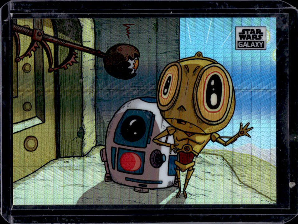 2021 Topps Chrome Star Wars Galaxy We are Bearing Gifts SN75 Prism #/75 #70