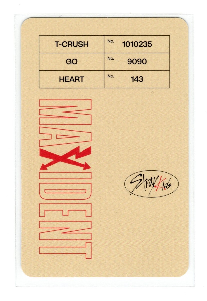 Stray Kids Changbin Photocard | Maxident (Heart) | eBay