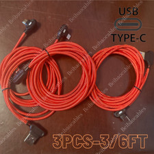 90 Degree Right Angle USB-C Cable Charger For Galaxy A13 A14 A15 A53 A54 A34 5G