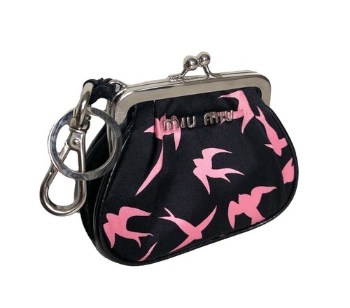 100% Authentic Miu Trick Portamonete Swallow Print Coin Purse | eBay