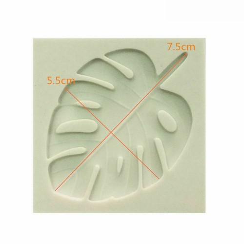 Stampo per torta fondente artigianale zucchero argilla foglia silicone stampo decorazione torte strumento da forno - Foto 3 di 4