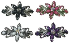 JCGY Gorgeous Barrette Hair Clip with Beads and Crystals U86012-0014