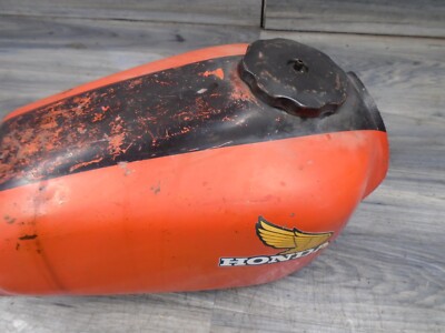 Honda XR200 XR XL 200 Motorcycle Bike Red Metal Gas Tank Fuel #3