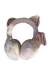 NWT Rainbow Magic Earmuffs  Gloves Faux Fur Pink Kitty Sparkly Ears Girls Teens