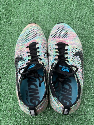 新品未使用　Nike Flyknit Racer 25.5 cm 526628 New Nike Flyknit Racer Triple Black Anthracite Size 4 526628