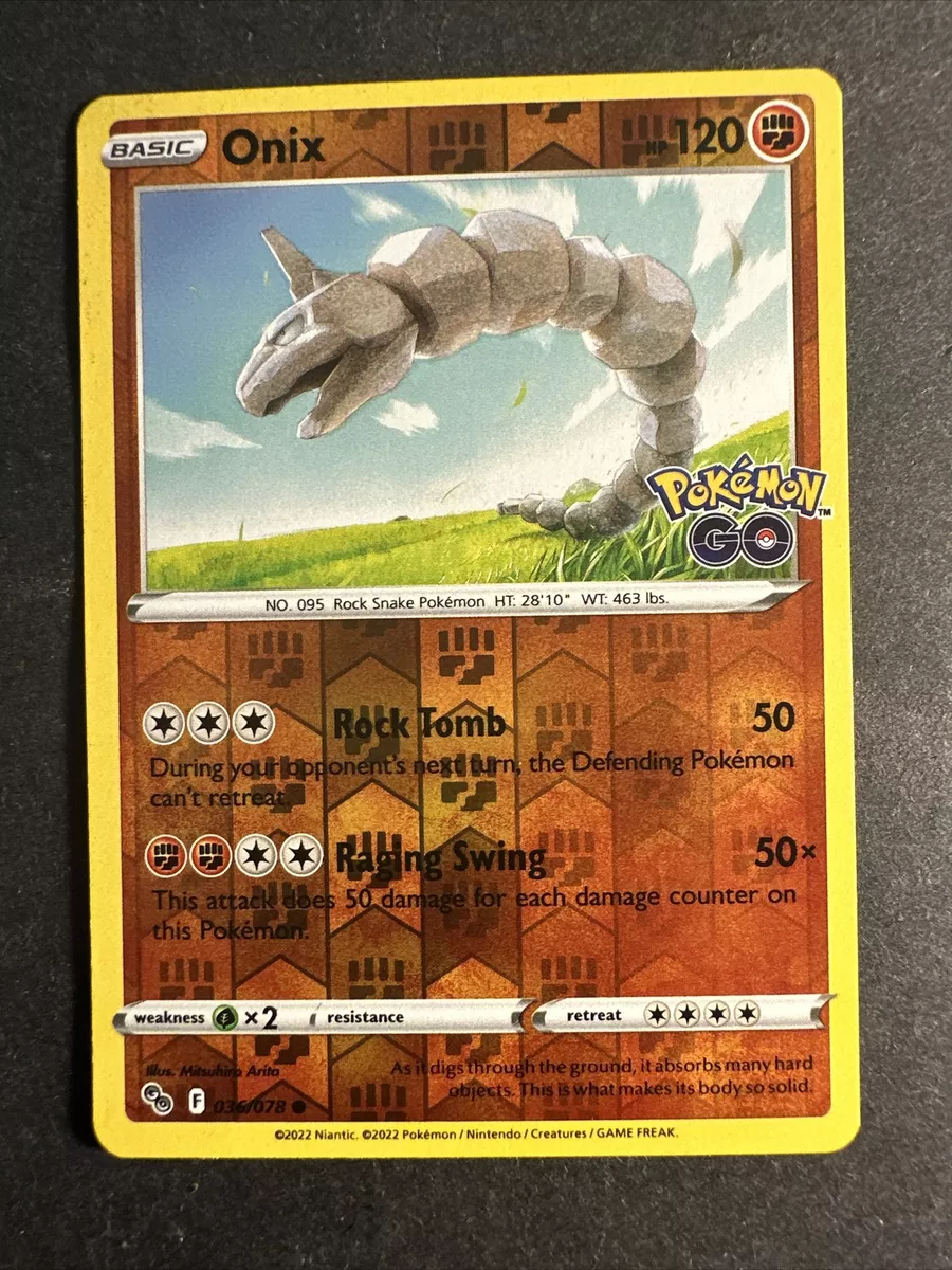 Onix - Pokemon Go - Reverse Holo