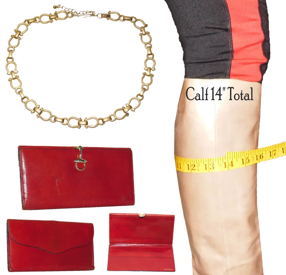 Salvatore Ferragamo винтажный кожаный сапоги до колена сделано в Италии - Изображение 4 из 4