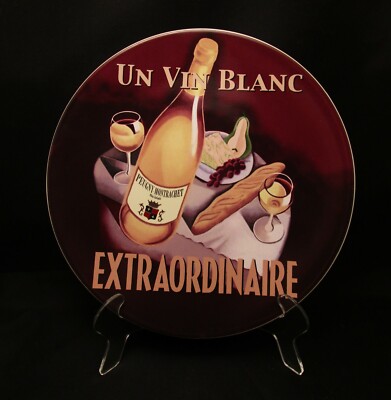 Wine Bar Extraordinaire Un Vin Blanc Salad Plate Pottery Barn 