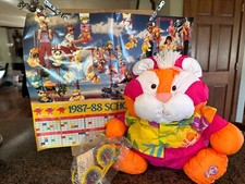 VNTG FISHER PRICE 1987 PUFFALUMPS THE WILD THING PINK/ORANGE TIGER HAWAIIAN