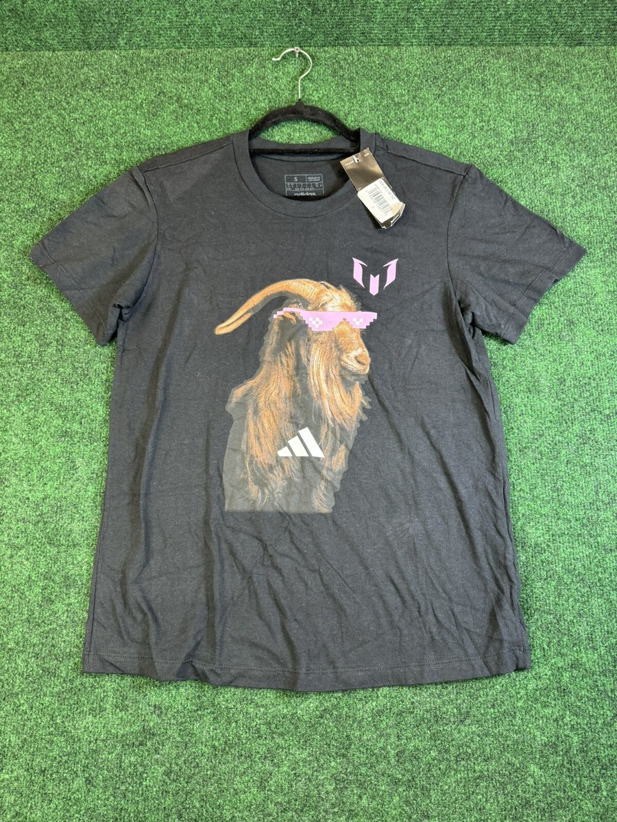 Inter Miami Women's Messi x adidas Black Sunny Goat T-Shirt Small