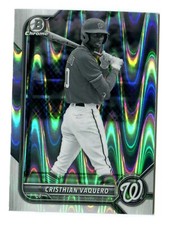 2022 Bowman Chrome Black & White RayWave Refractor #BDC-64 Cristhian Vaquero