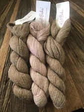 Lot Of 3 KNIT PICKS Fingering Yarn 100% Superfine Alpaca Peruvian Brown + Pink