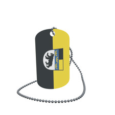 Dog Tag Flag Pliening Dog Tag Aluminium 30 x 50mm