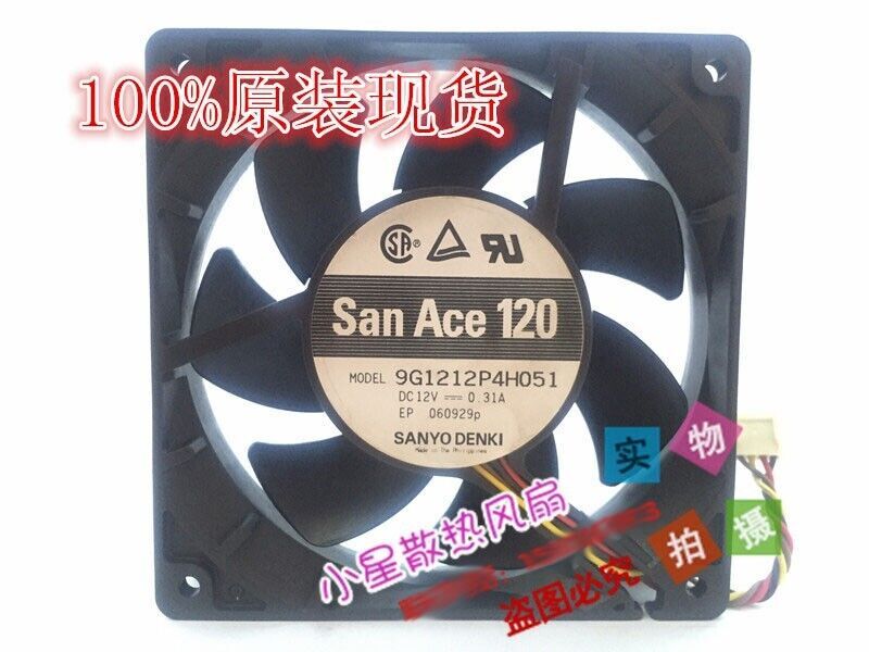 Sanyo 12025 12CM 9G1212P4H051 12V 0.31A 4-wire PWM Chassis Fan
