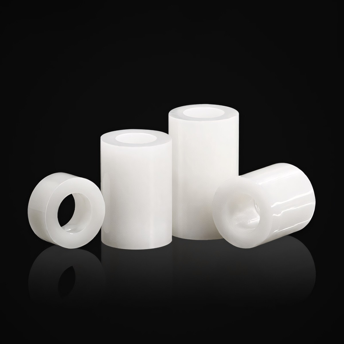 Bessy Spacers Nylon Standoff Spacers & Washers - M3 M4 M5 M6 M8 Szes, Black, 3-25mm Length