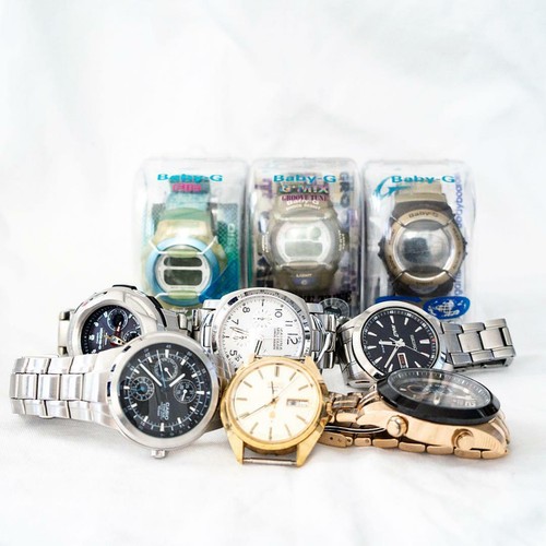 CASIO SEIKO CITIZEN Wristwatches Lot of 9 G-SHOCK EDIFICE Baby-G PROMASTER  | eBay