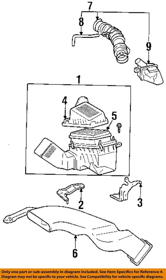 Used Air Cleaner Assembly fits: 1996 Toyota Tercel 5EFE engine Grade A Foto 3 de 4
