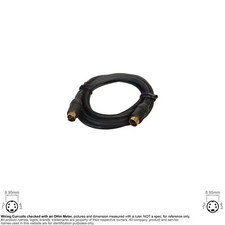Cable S Video TV Mini Din MD 4 Pin Round Male to Male 6FT 101149