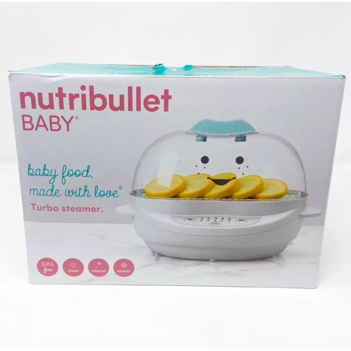 Nutribullet BABY Turbo Steamer, Eggs, Vegetables, Sterilize NEW IN BOX