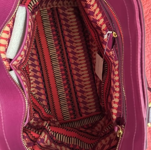 Borsa Morgan Vera Bradley Plum in vera pelle ritirata usata in ottime condizioni - Foto 3 di 10