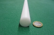 Acetal Delrin POM Round Rod, White 7/8" .875" Dia x 36" Length