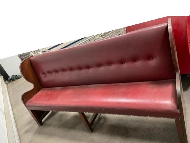 Leatherette bench cheap