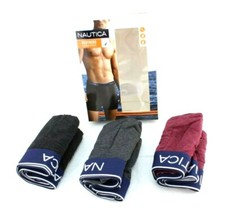 NAUTICA Heathers Size M (32-34) 3 Prs Classic Multi Color Boxer Brief RETAIL $42