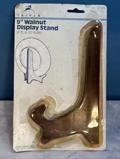 Tripar 23-1210 9" Walnut Plate Stand