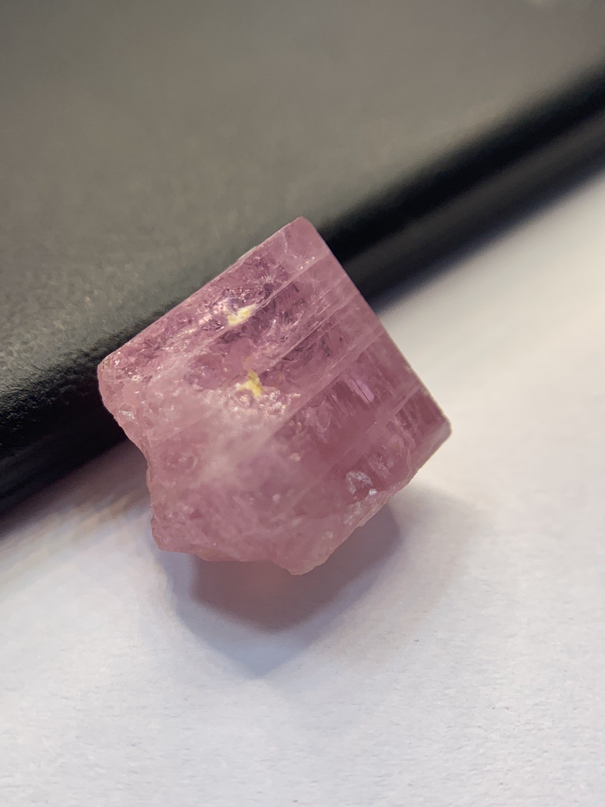 13 Carat Natural Crystal  Pink Imperial Topaz From Katlang Pakistan