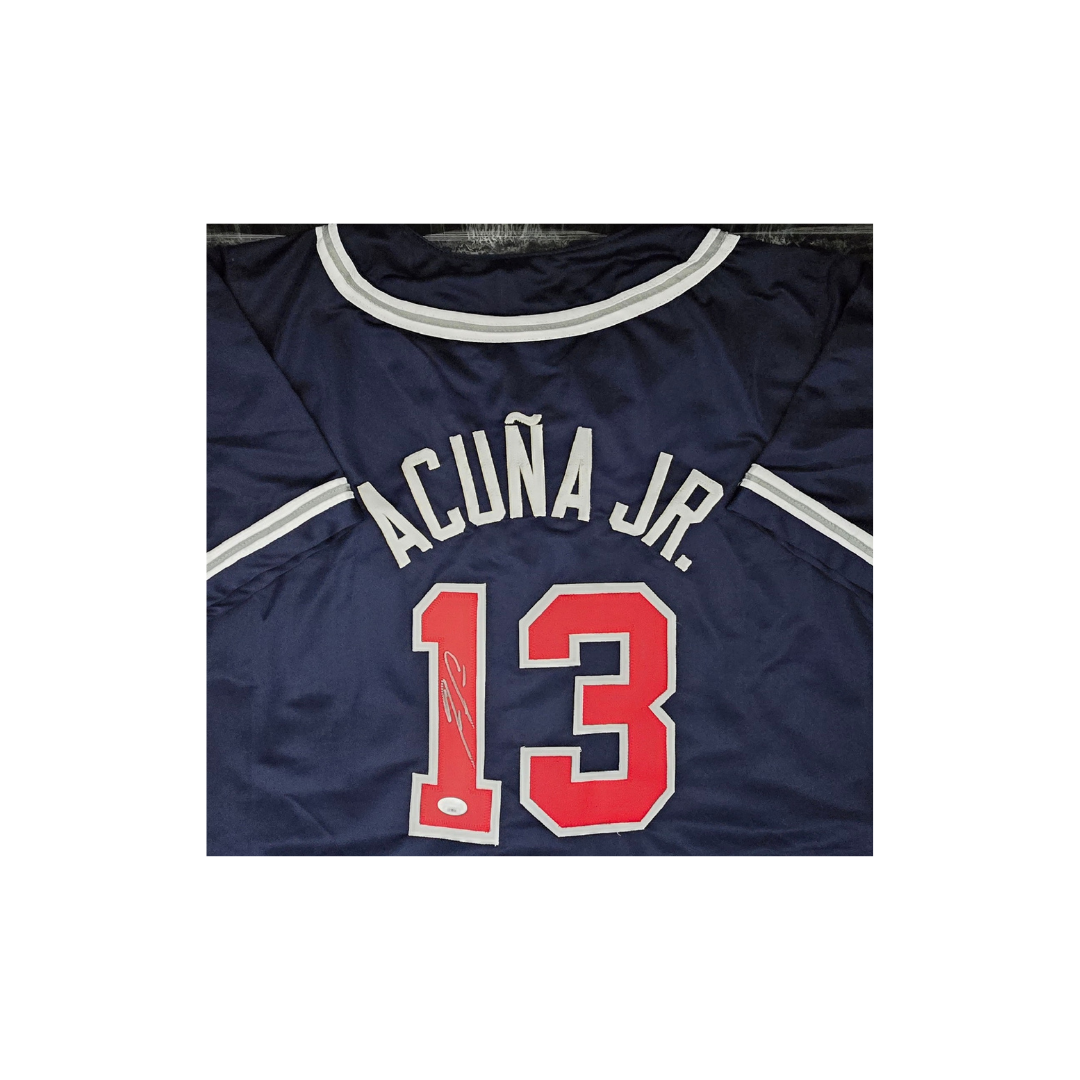 Autographed Signed Ronald Acuna Jr. Atlanta Baseball Jersey JSA COA 