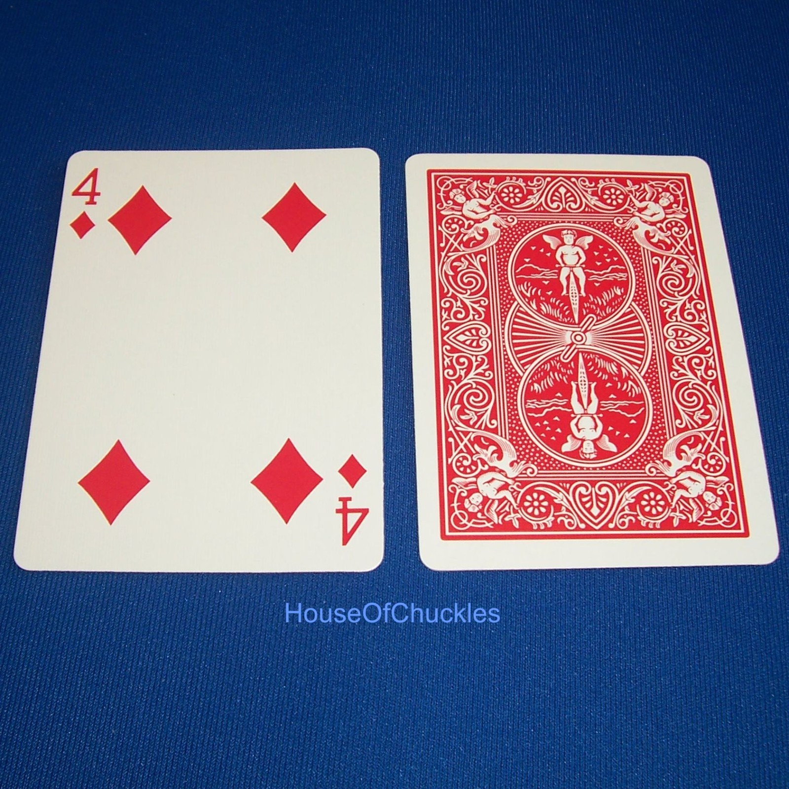 Jeu De Cartes Bicycle One Way Forcing Deck - Five Of Diamonds Rouge Pour Magie Et Tours