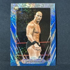 2026 Topps Chrome WWE “Stone Cold” Steve Austin Blue Mini Diamond Refractor /150