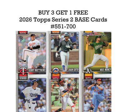 #ad 2026 Topps Series 2 Baseball BASE Cards #551 700 YOU PICK BUY 3 GET 1 FREE $0.99